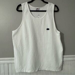 Vintage 90s SPEEDO Men's White Tank Top Gym Shirt XL, 1998, Made In The USA